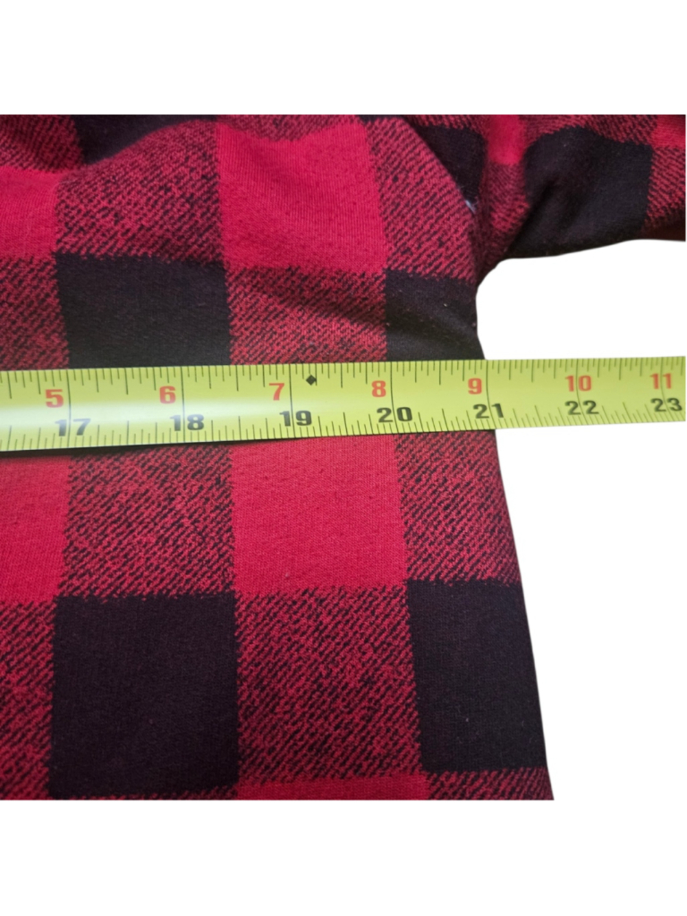 Eddie Bauer Small Red Black Buffalo Plaid Sherpa Cardigan - Picture 5 of 7